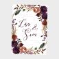 Preview: Willkommensschild "Boho Violett-Flower"